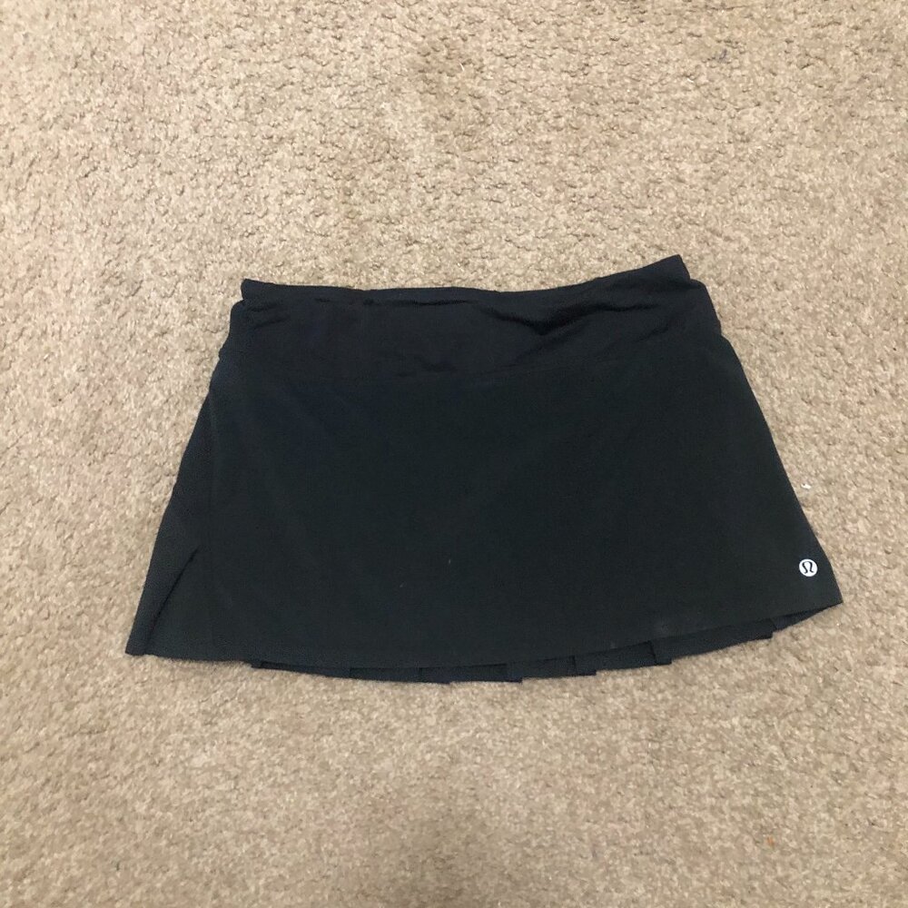 Lululemon Pace Rival Skirt Skort Size 6 Black 15” W8838T - Picture 2 of 7